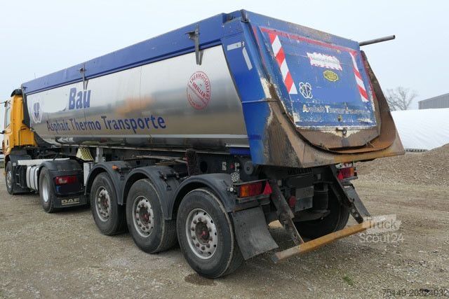 Semirimorchio ribaltabile MEILLER MHPS 12/27 Thermo, 26m³, Luft-Lift, Alu-Felgen