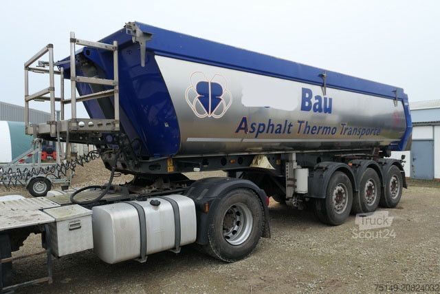 Semirimorchio ribaltabile MEILLER MHPS 12/27 Thermo, 26m³, Luft-Lift, Alu-Felgen