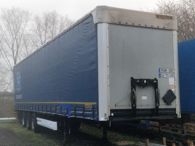 Nyitott ponyvás félpótkocsi WIELTON NS-3 Curtainsider 2x Liftachse, Edscha