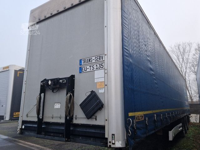 Nyitott ponyvás félpótkocsi WIELTON NS-3 Curtainsider 2x Liftachse, Edscha