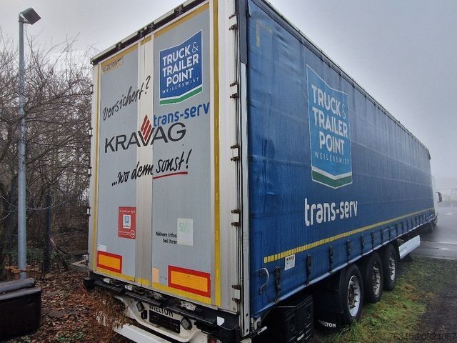 Nyitott ponyvás félpótkocsi WIELTON NS-3 Curtainsider 2x Liftachse, Edscha