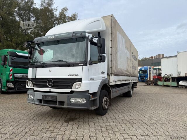 LKW mit Pritsche & Plane MERCEDES-BENZ 1222 Atego, HU04/27, LBW, Klima