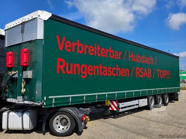 Semi-remorque bâchée SCHMITZ CARGOBULL Standard*Hubdach*Verbreiterbar*RSAB*Rungentasche