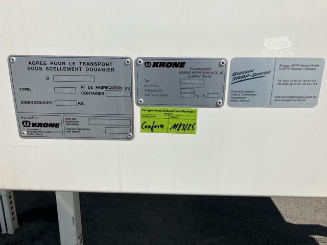 Swap body trailer KRONE Wechselbrücke Koffer