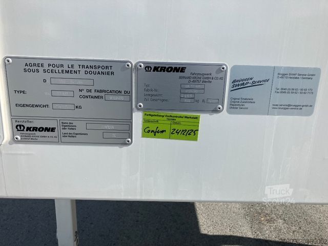 Swap body trailer KRONE Wechselbrücke Koffer