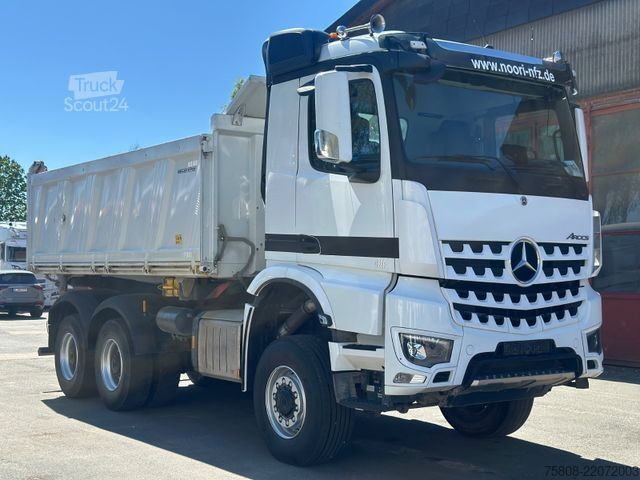 Tre-sidet tipbil MERCEDES-BENZ 3345 6x6 Meiller DSK 1,20m Bordwände AHK Hydr.