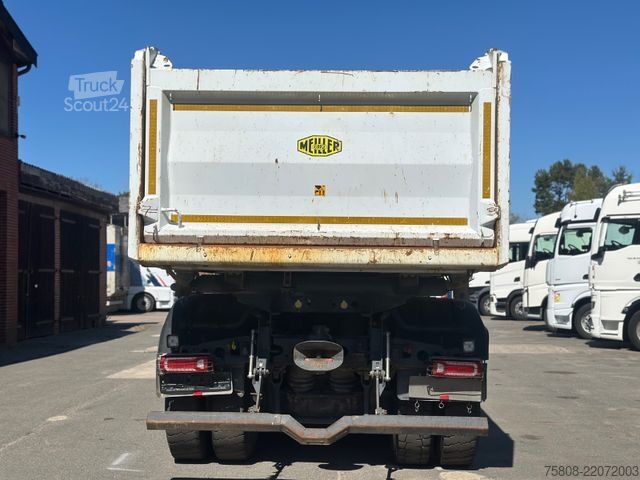 Tre-sidet tipbil MERCEDES-BENZ 3345 6x6 Meiller DSK 1,20m Bordwände AHK Hydr.