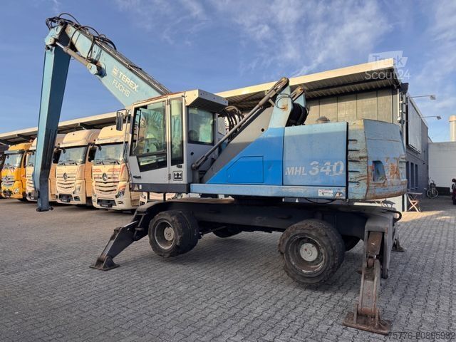 Pelle sur pneus FUCHS Terex MHL 340 Umschlagbagger Magnet