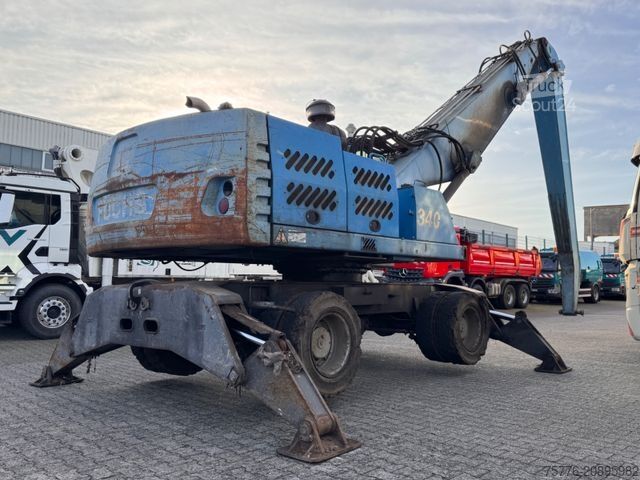 Pelle sur pneus FUCHS Terex MHL 340 Umschlagbagger Magnet
