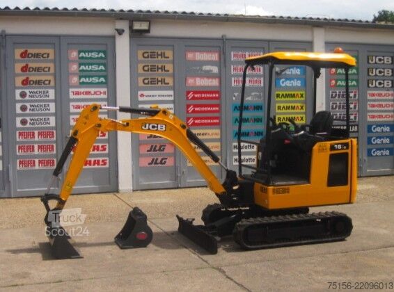 Mini ekskavatör JCB 16C-1 T3 ** 2x Löffel **