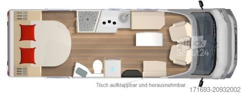Caravana semiintegrada Bürstner Lyseo TD 736 Rolli zum Mieten - barrierefrei