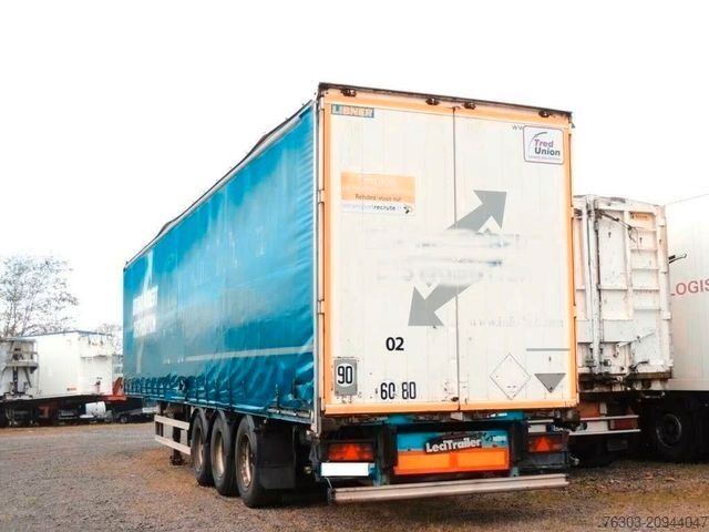 Odprta polprikolica s ponjavo LECITRAILER Pritsche/Plane