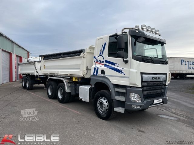 Саміоскид DAF CF 480 6x4*Meiller Kipper*Bordmatik*nur 143 tkm*