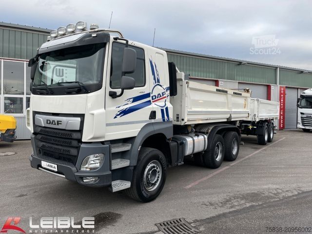 Трьохсторонній самоскид DAF CF 480 6x4*Meiller Kipper*Bordmatik*nur 143 tkm*