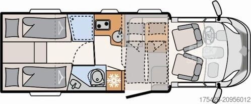 Puoliksi integroitu matkailuauto DETHLEFFS Just Camp T 7052 EB *3x Pakete/Solar/Kamera/18"*