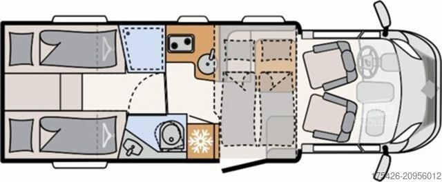 Teilintegriertes Wohnmobil DETHLEFFS Just Camp T 7052 EB *3x Pakete + Solar/18-Alu*