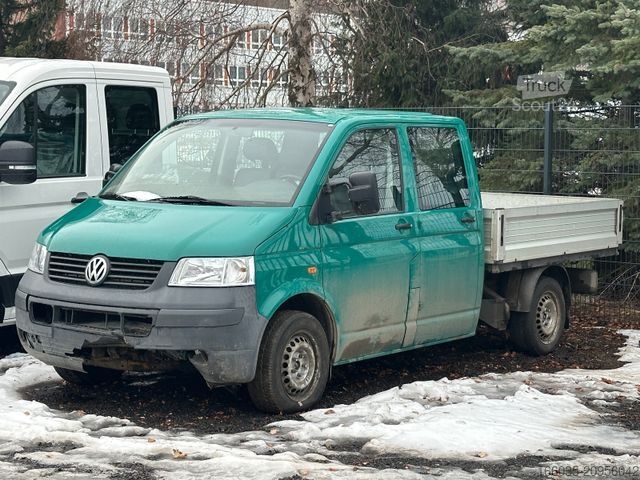 Pick-up pakettiauto VOLKSWAGEN T5 Pritsche Doppelkabine 2.5TDI 4Motion
