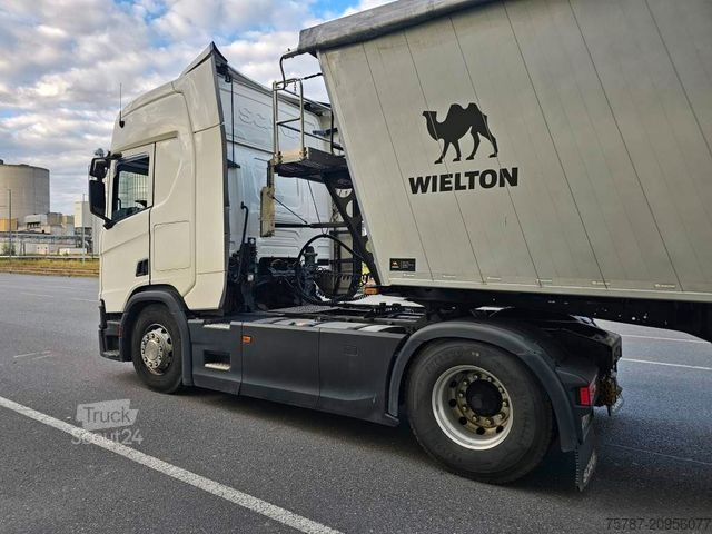 Standartinis vilkikas SCANIA R450,Retarder,Kipphydraulik,ALCOA LM