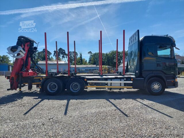 Holztransporter Scania R490 6x4 Euro 6 Kurzholz Palfinger AHK (2)