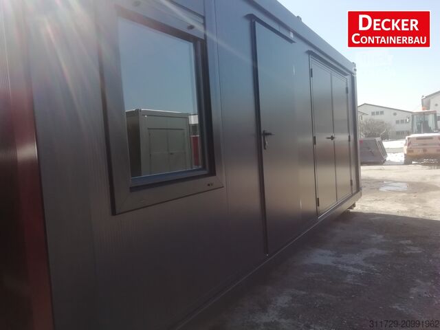 Container résidentiel Decker Containerbau Kombicontainer auf ABR,20 ft halb Büro