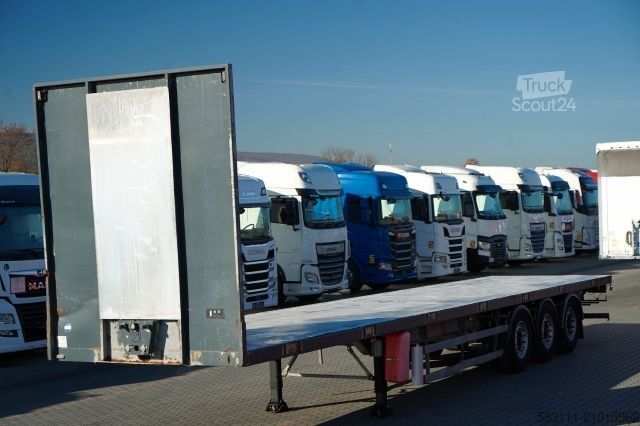 Remorque semi-plateforme de travail SAMRO NACZEPA PLATFORMA / STALOWA  POD?OGA 