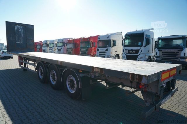 Remorque semi-plateforme de travail SAMRO NACZEPA PLATFORMA / STALOWA  POD?OGA 