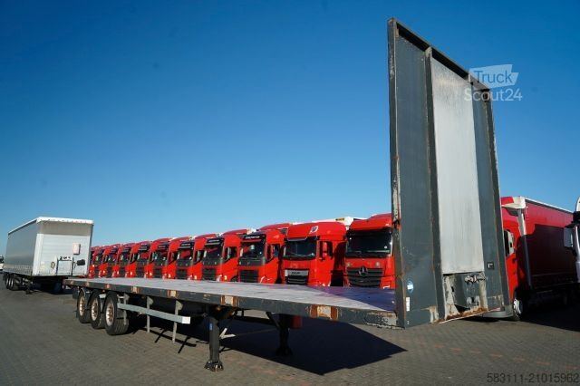 Remorque semi-plateforme de travail SAMRO NACZEPA PLATFORMA / STALOWA  POD?OGA 