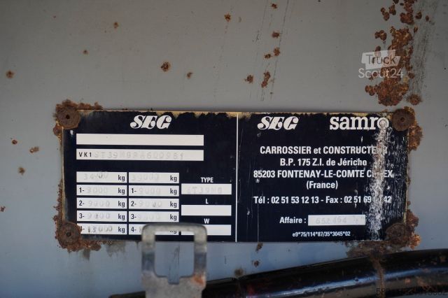 Remorque semi-plateforme de travail SAMRO NACZEPA PLATFORMA / STALOWA  POD?OGA 