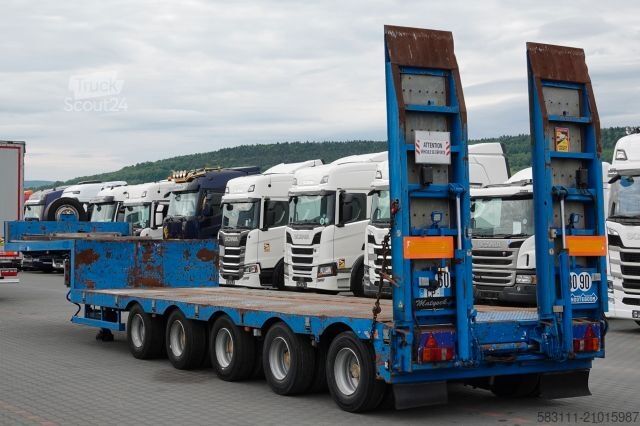 Dieplader oplegger NOOTEBOOM NISKOPODWOZIE / DMC: 80 000 KG / 5 OSI / SKR?TNE