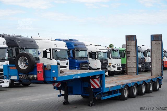 Dieplader oplegger NOOTEBOOM NISKOPODWOZIE / DMC: 80 000 KG / 5 OSI / SKR?TNE