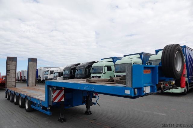 Dieplader oplegger NOOTEBOOM NISKOPODWOZIE / DMC: 80 000 KG / 5 OSI / SKR?TNE