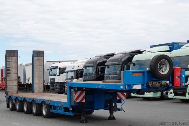 Dieplader oplegger NOOTEBOOM NISKOPODWOZIE / DMC: 80 000 KG / 5 OSI / SKR?TNE