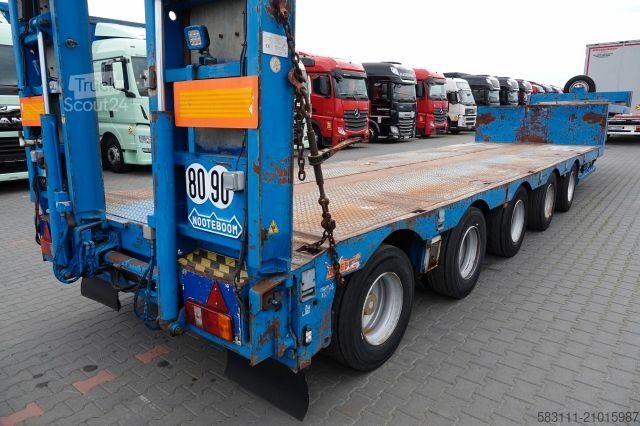 Dieplader oplegger NOOTEBOOM NISKOPODWOZIE / DMC: 80 000 KG / 5 OSI / SKR?TNE
