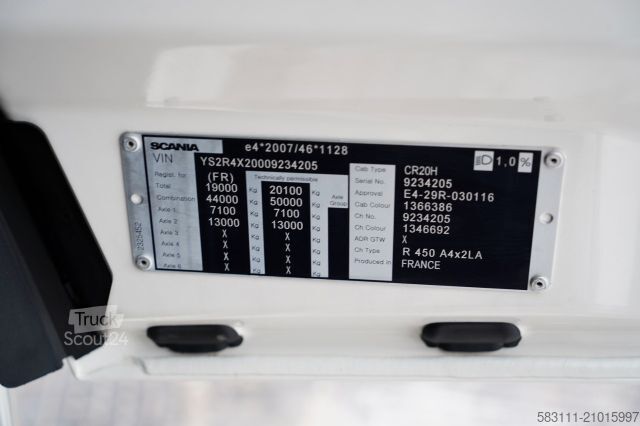 Standard tractor unit SCANIA R 450 / RETARDER / HYDRAULIKA /  I-PARK COOL /