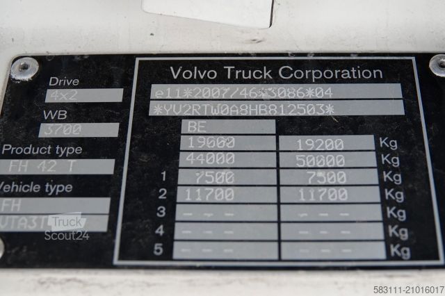 Tracteur routier standard VOLVO FH 420 / 13 L / PE?NY ADR / 2017 ROK / LOW CAB