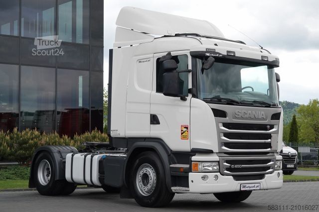 Standard tractor unit SCANIA G 450 / RETARDER / NISKA KABINA /  SPROWADZONA 