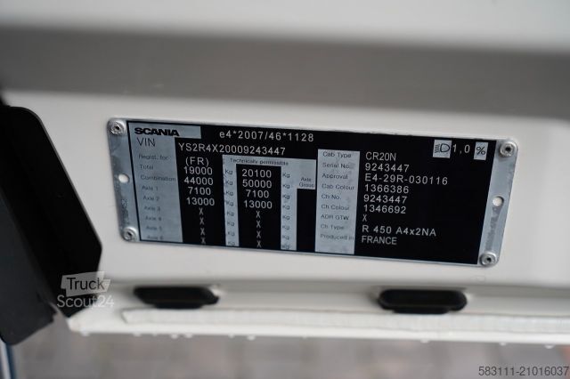 Standard tractor unit SCANIA R 450 / RETARDER / NISKA KABINA / 