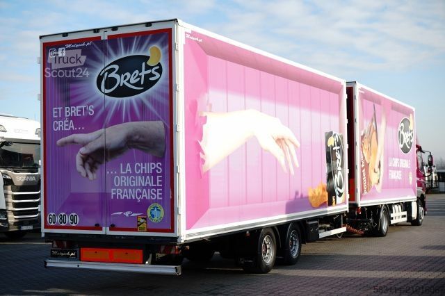 Dobozos teherautó DAF CF 450 / ZESTAW TANDEM / KONTENER /  120 M3 / PR