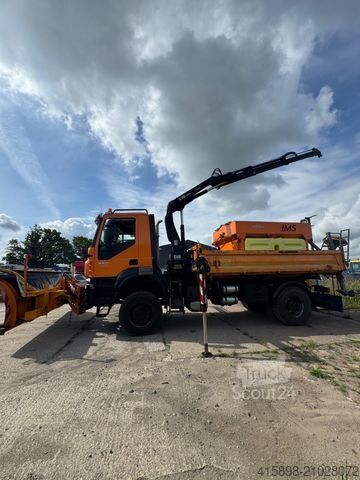 Autre IVECO 190-360 Trakker 4x4 Kran/ Schneeschild+ Streuer