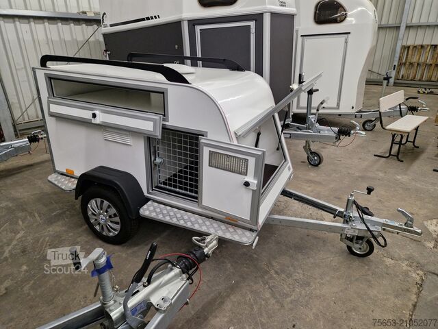 Autres Other Hunde Transport Anhänger TomDog 3 mit Lüfter isoliert 100kmh verfügbar