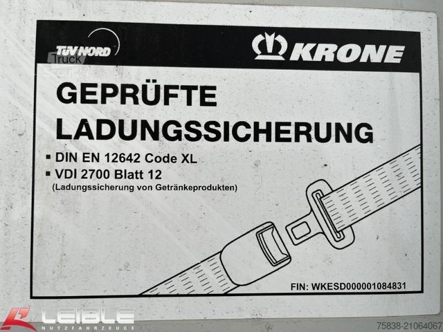 Semi-remorque bâchée KRONE SD*Tautliner*Liftachse*Code XL*BPW*Pal.-Kasten*