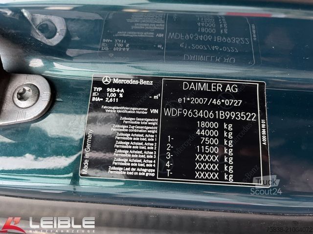 Великооб’ємний тягач MERCEDES-BENZ Actros 1843*Big Space*VollLuft*Nebenantrieb*