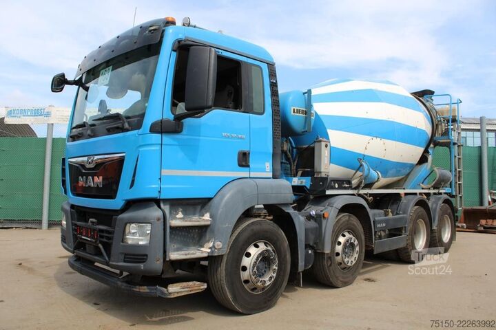 Автобетонозмішувач MAN TGS 32.360 8x4 BB - LIEBHERR 9 m³ - Nr.: 163