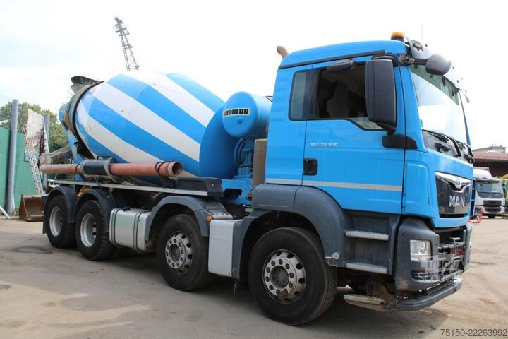 Автобетонозмішувач MAN TGS 32.360 8x4 BB - LIEBHERR 9 m³ - Nr.: 163