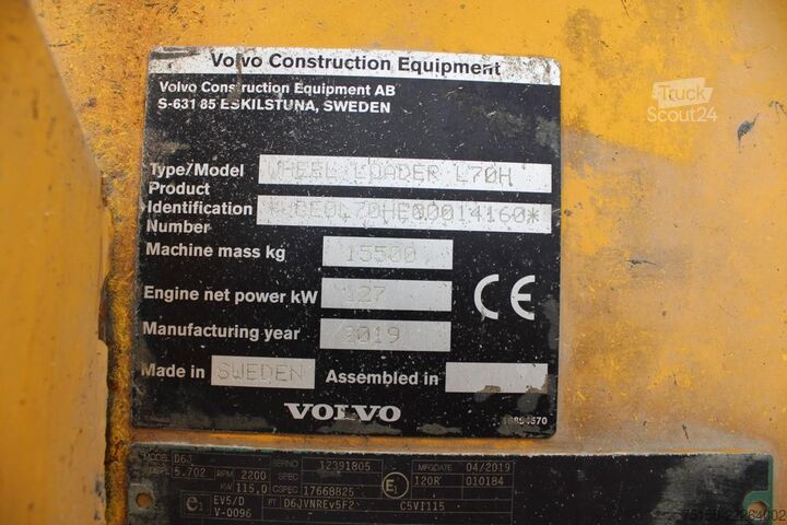 جرافة ذات عجلات VOLVO L70H - Waage Pfreundt WK50-XS Nr.: 160
