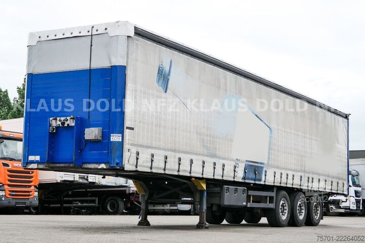 Brandalı açık yarı römork SCHMITZ CARGOBULL S01 Pritsche Plane 92m³ Liftachse safety-roof