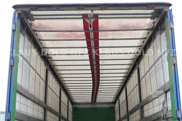 Brandalı açık yarı römork SCHMITZ CARGOBULL S01 Pritsche Plane 92m³ Liftachse safety-roof