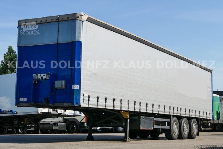 Brandalı açık yarı römork SCHMITZ CARGOBULL S01 Pritsche Plane 92m³ Liftachse safety-roof