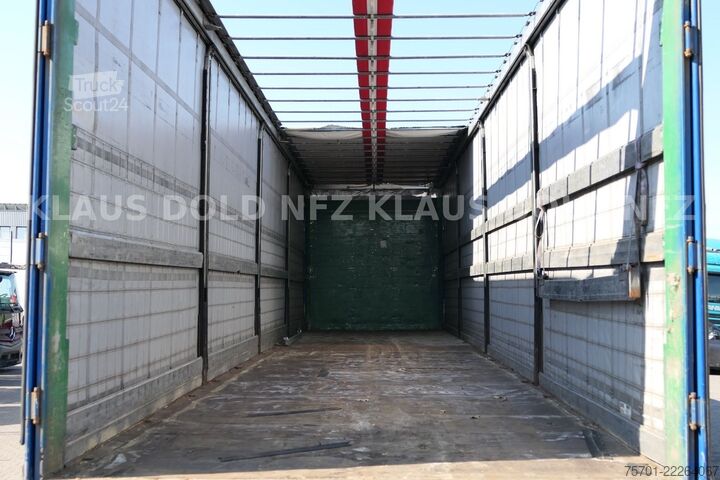 Brandalı açık yarı römork SCHMITZ CARGOBULL S01 Pritsche Plane 92m³ Liftachse safety-roof