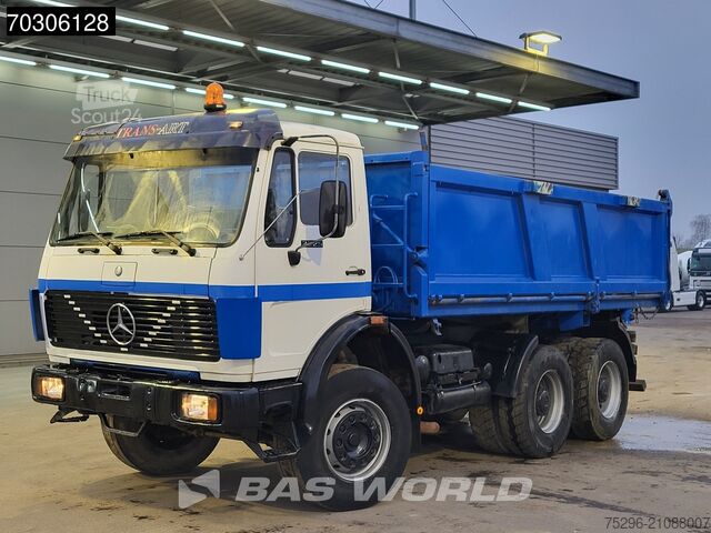 3-stranný sklápač Mercedes 2225B SK 6X4 V8 Big-Axle Steelsuspension 12m3 3...